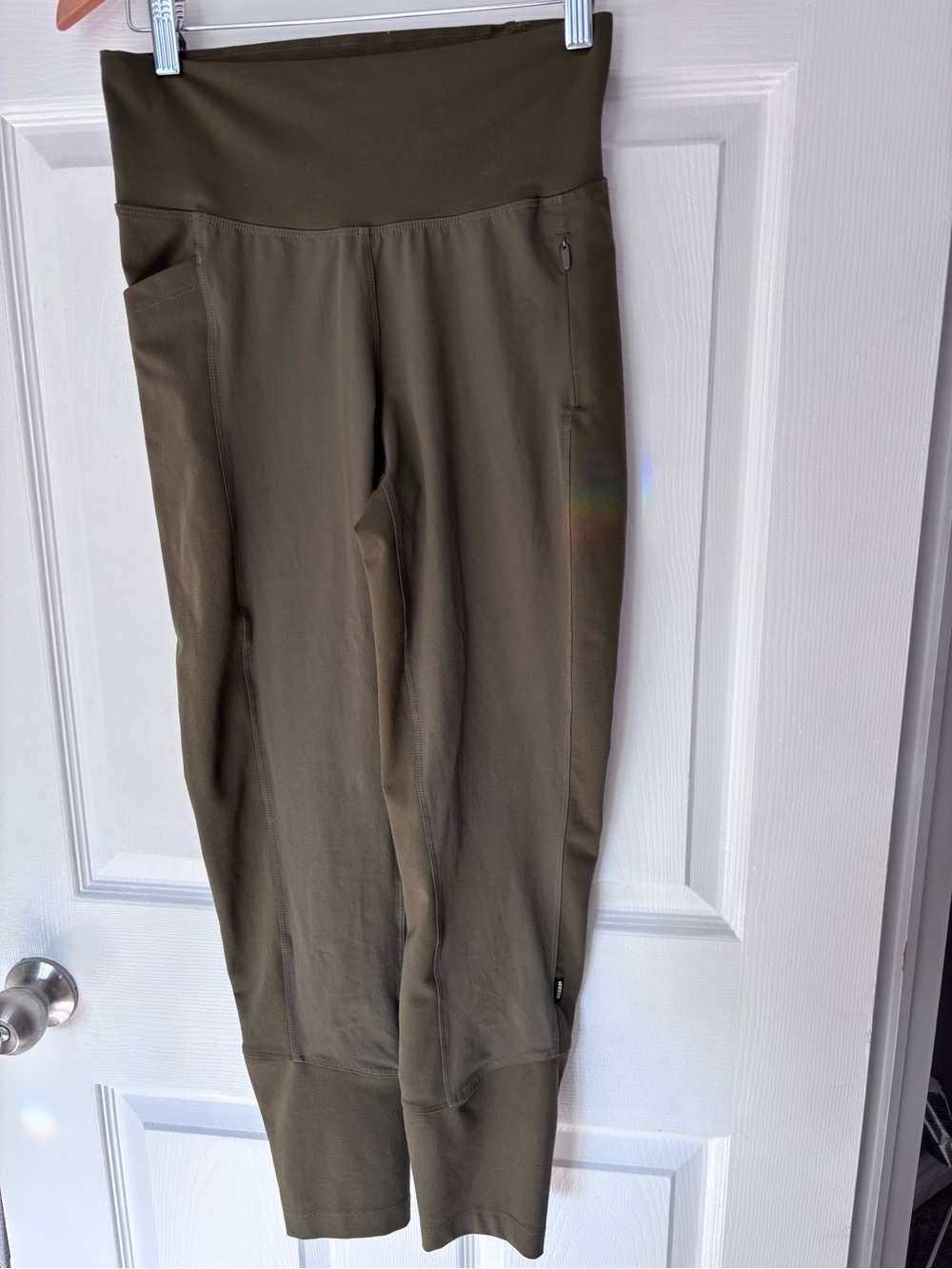 REI Co-op Flash Hybrid Trail Hiking Tights Olive Green Size Small